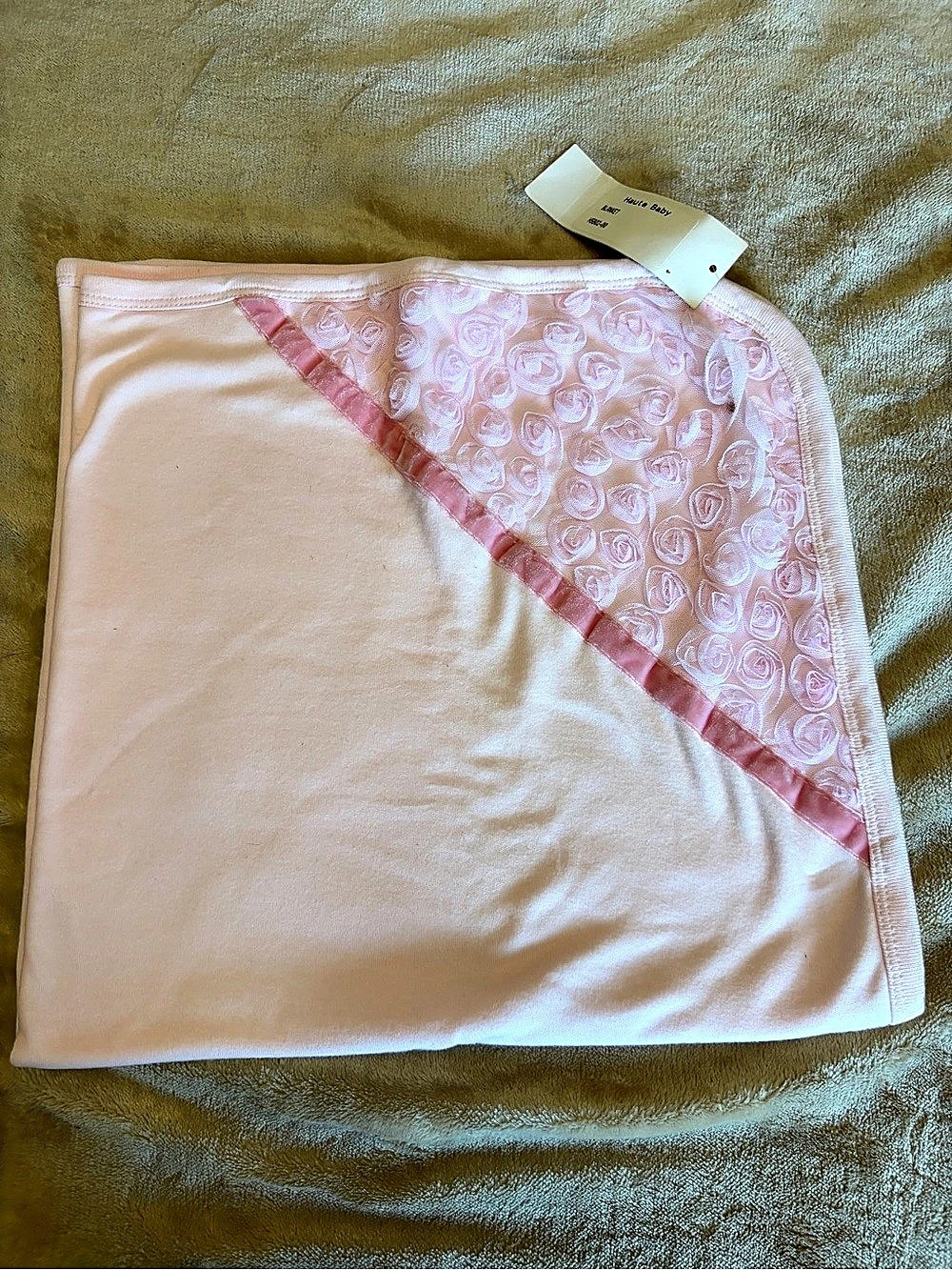 Kimberly Baby Pink Floral Baby Blanket